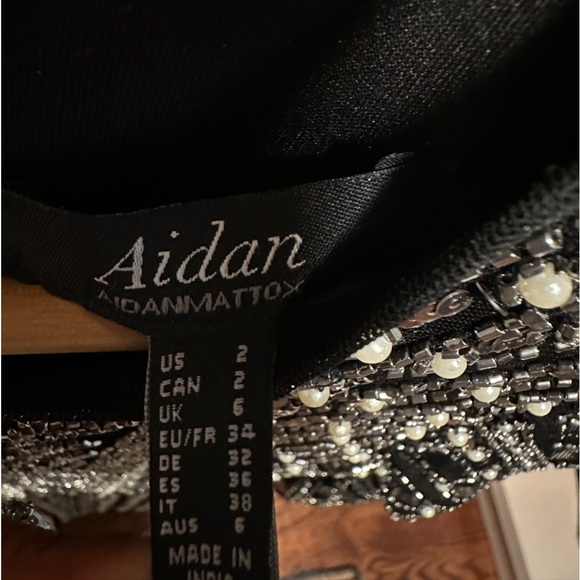 Aidan Mattox women's sequin beaded Mini dress size US2. Perfect condition - Picture 4 of 5